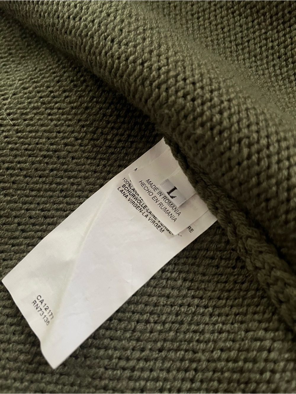 MaxMara Weekend Olive Knit Hooded Sweater - Picture 12 of 14